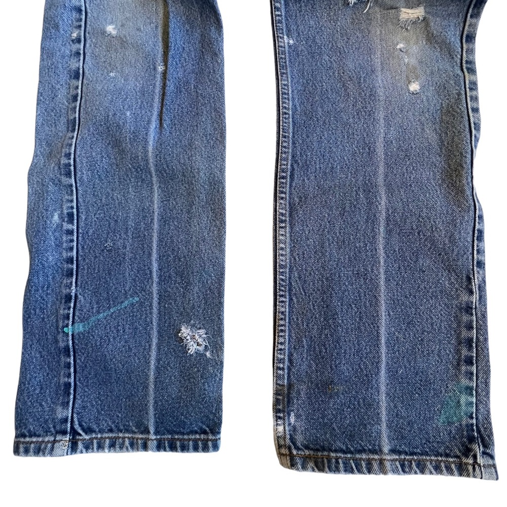 Levi’s 505 Vintage Retro Thrashed Y2k Straight Le… - image 8